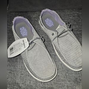 Hey Dude Wendy Corduroy Leo - Gray - Size 9 - NWT